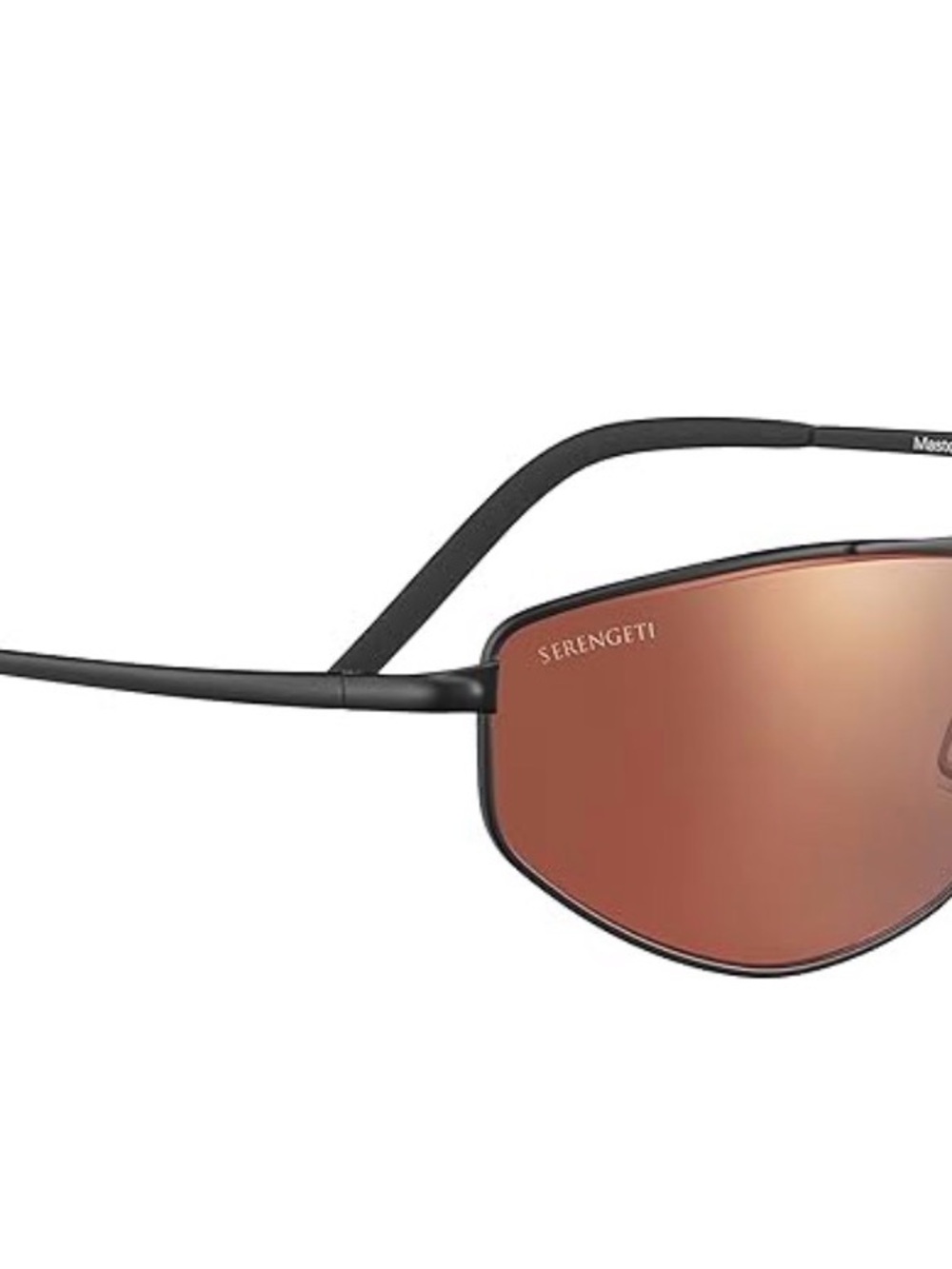 Serengeti Men's Masten Polorized Oval Sunglasses Matte Black